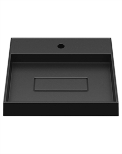 Раковина накладная кварцевая Uperwood Tanos Quartz, 50 см, с декоративной накладкой, космос