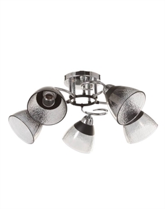 Люстра «Дождь» 5×40 Вт Е27 хром 58×58×24 см Bayerlux