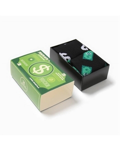 Набор мужских носков «Доллар» 2 пары, размер 41-44 (27-29 см) Kaftan