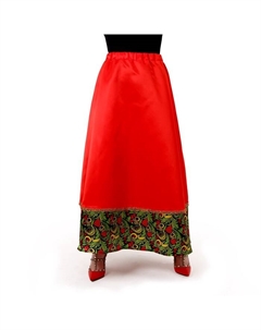 Русская народная юбка на резинке «Рябиновые гроздья», обхват бедер 92–108 см Страна карнавалия