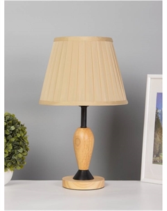 Лампа настольная ЭКО «Нина» 1×40 Вт Е27 коричневый/черный 27×27×42 см Risalux