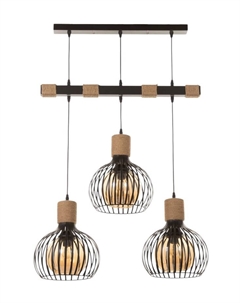 Светильник «Клубок» 3×40 Вт Е27 черный 28×28×28 см Bayerlux