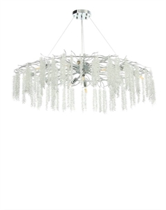 Люстра Amalia 12×40 Вт Е14 серебро 120×55×40+100 см Bayerlux