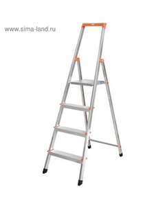 Стремянка MONTO SOLIDY, оградительная дуга, рабочая высота 2.83 м, 4 ступени Krause