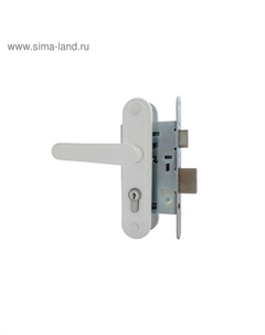 Замок врезной Димитровград «Зенит» ЗВ4-3.03, м/о 55 мм, с/руч, белый Зенит химмаш