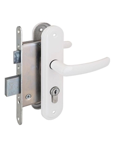 Замок врезной Димитровград «Зенит» ЗВ4-3.08 с/руч, белый Зенит химмаш