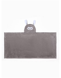 Полотенце - уголок «Зайчик», 70×140 см, микрофибра, серое Lovelife