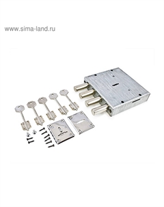 Замок врезной «» ЗВС-1, комплект №3, без торцевой планки, б/о, 5 ключей Senat