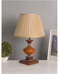 Лампа настольная ЭКО «Крон» 1×40 Вт Е27 коричневый/бежевый 30×30×49 см Risalux