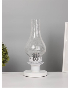 Лампа настольная ЭКО «Татьяна» 1×40 Вт Е27 белый 14×14×34 см Risalux