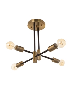 Люстра «Лора» 4×40 Вт Е27 латунь 58×58×37 см Bayerlux