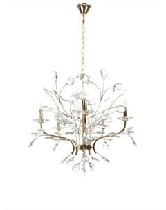 Люстра Annalise 5×40 Вт Е14 золото 58×58×62+50 см Bayerlux