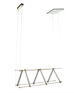 Светильник «Крайс» LED 50 Вт 3000К золото 93×24×33-233 см Bayerlux