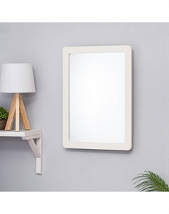 Зеркало интерьерное навесное «Симпл», в раме, 400×550 мм, цвет белый Мастер рио