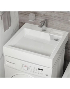 Раковина над стиральной машиной Uperwood Vission, 60×60 см, белая
