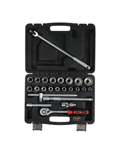 Набор инструментов, торцевые головки, трещотка, удлинители, 25 предметов Сервис ключ