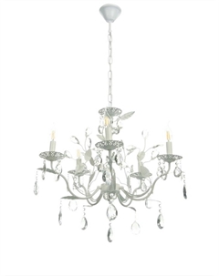 Люстра Astrid=5×40 Вт Е14 белый 60×60×60+50 см Bayerlux