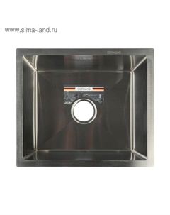 Мойка кухонная GERHANS K35043, врезная, 500×430×220 мм, с сифоном, глянцевая Gerhans