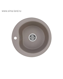 Мойка кухонная «Мида», цвет серый шёлк Aquaton