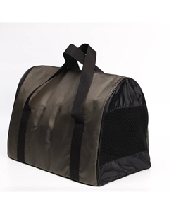 Сумка-переноска для животных "Туннель", нейлон, 49 х 31 х 35 см, зелёный Пижон