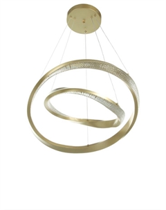 Люстра Ella 116 Вт LED 3000-6000К медь Ø40+60×150 см Bayerlux