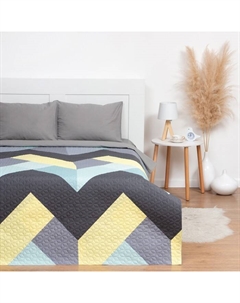 Покрывало евро "Геометрия" 200*210±5см, микрофайбер, 100% п/э Lovelife