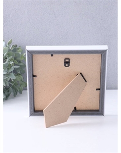 Фоторамка пластик "МИРАМ" 15х15 см, 641861 белый (пластиковый экран) Miram