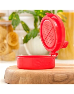 Форма для котлет Stufz, 13×12×5.5 см, цвет красный Доляна