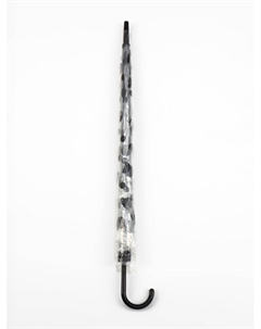 Зонт - трость детский «Горох», полуавтоматический, 8 спиц, R=45/52 см, d=90 см, чёрный/прозрачный Qf