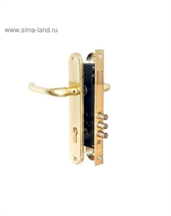 Замок врезной 2210/60-G, с ручкой, цвет золото Apecs