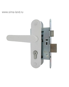 Замок врезной Димитровград «Зенит» ЗВ4-3.03Р, м/о 55 мм, 3 ригеля, с/руч, цвет серебро Зенит химмаш