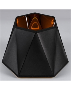 Абажур, E27, черно-золотой, 28×25×19 см Bayerlux