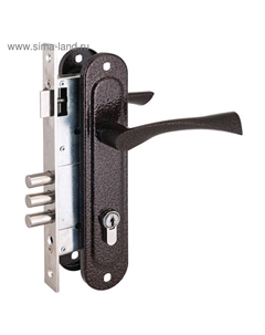 Замок врезной Д-град «Зенит», ЗВ4-85.3, с ручками, м/о 85 мм, цвет медь Зенит химмаш