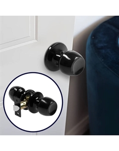 Защелка 1101, пустая, глянцевая, чёрная Tundra