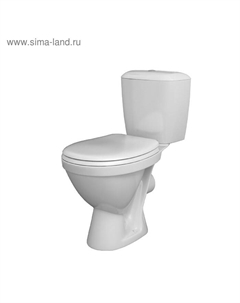 Унитаз компакт Santek «Паллада», горизонт. выпуск, 2-реж. арм., сиденье дюропласт