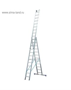 Лестница STABILO, трехсекционная, с траверсой, с доп. функцией, 12 ступеней Krause