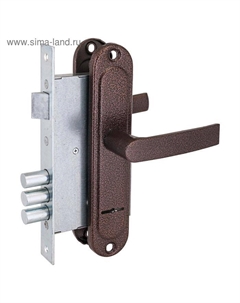 Замок врезной с ручками «» БИФ 007×3 левый м/о 72 Симеко