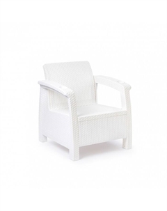 Кресло садовое «Ротанг», пластик, 73×70×79 см, белое Альтернатива