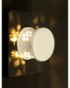 Ручка-кнопка, с подсветкой, цвет белый, 1 шт. Cappio