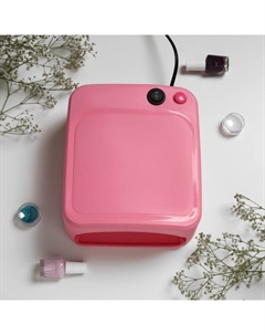 Лампа для гель-лака Luazon LUF-10, UV, 36 Вт, 3 диода, таймер 120 с, 220 В, розовая Luazon home