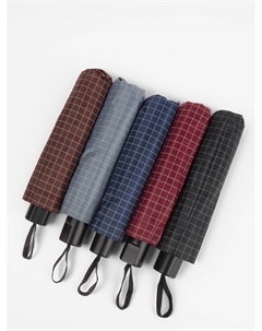 Зонт механический «Мелкая клетка», эпонж, 4 сложения, 8 спиц, R=47/55 см, d=94 см, МИКС Qf