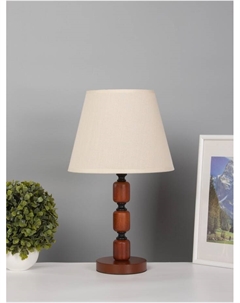 Лампа настольная ЭКО «Одри» 1×40 Вт Е27 25×25×43 см, чёрный/тёмно-коричневый Risalux