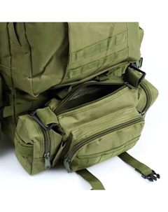 Рюкзак тактический туристический Storm tactic, 50 л, с карманами, однотонный, оливковый Мастер к