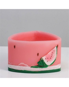 Лампион для свечи, подсвечник треугольный «Арбуз», 15×15×9.5, розовый Trend decor candle