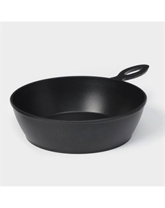 Сковорода алюминиевая «Сотейник», d=24 см, h=6,5 см, антипригарное покрытие, цвет чёрный Алита