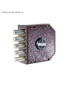 Замок накладной "", ЗНС 2"У", 076, без ответной планки, 5 ключей Senat