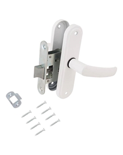 Защелка дверная Д-град «Зенит» ЗЩ3.08 белый Зенит химмаш