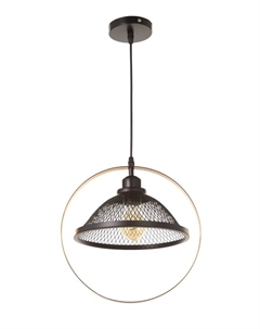 Светильник «Сети» 1×40 Вт Е27 черный/бронза 26×26×30(+100)см Bayerlux