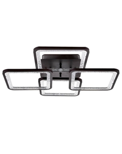 Люстра с ПДУ 1837/4CF LED 144Вт 3000-6000К диммер кофе 59х59х11 см Bayerlux