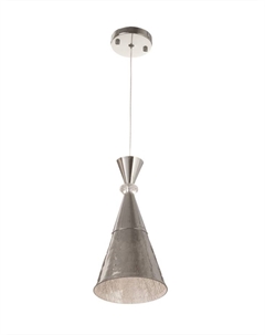 Светильник «Рианна» 1×40 Вт Е27 серебро 15×15×30+100 см Bayerlux